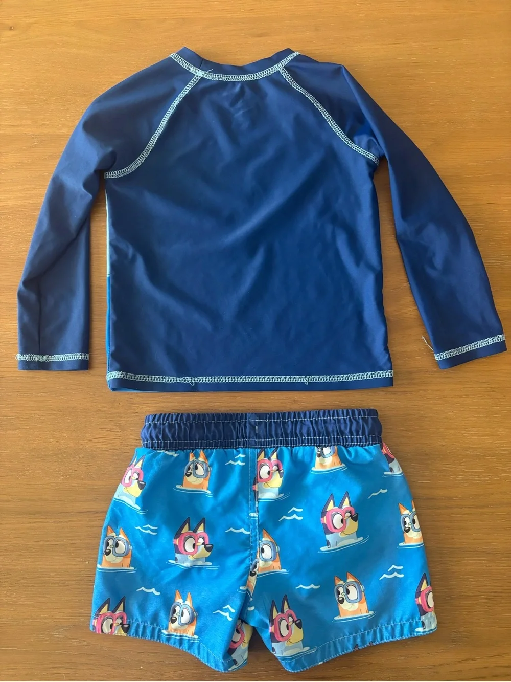 Carter's Bluey & Bingo 2-Piece Rashguard and Swim Trunks Set